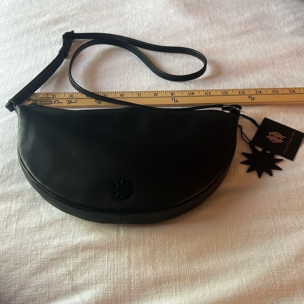 House of Harlow black leather bag.NWT